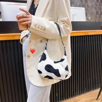 Imported Fur Printed Sling Bag - 1
