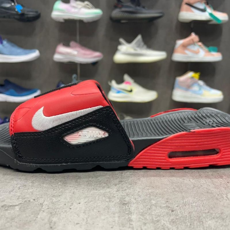 Nike air max 2025 90 slides red