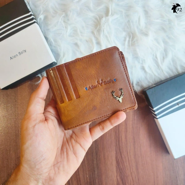 Branded Wallet - Tan