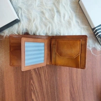 Branded Wallet - Tan