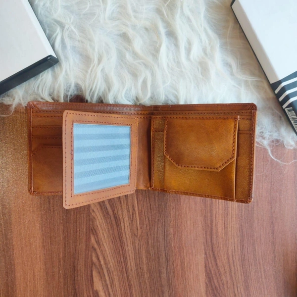Branded Wallet - Tan