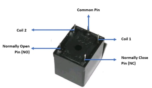 DC 12 V Relay 7A - Black