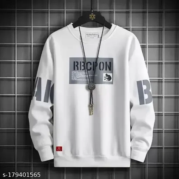 Name : HIP HOP FASHION  Fabric : Cotton Blend  Sleeve Length : Long Sleeves  Pattern : Printed - S (Length Size : 26 in)  M (Length Size : 27 in)  L (Length Size : 28 in)  XL (Length Size : 29 in)  XXL (Length Size : 30 in), White