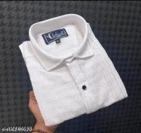 Name : NEW MEN'S HIGH QUALITY TEXTURE FABRICS NEW IMP SHIRT POPCORN FABRIC HAVY IMP  Fabric : Polypropylene  Sleeve Length : Long Sleeves  Pattern : Self-Design - XXS (Chest Size : 10 in, Length Size: 10 in)  M (Chest Size : 40 in, Length Size: 28 in)  L (Chest Size : 42 in, Length Size: 29 in)  XL (Chest Size : 44 in, Length Size: 30 in), White