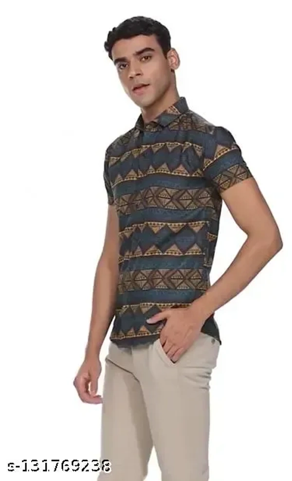 Name : Latest Party Wear Printed Shirt For Men  Fabric : Polyester  Net Quantity (N) : 1 - S (Chest Size : 40 in, Length Size: 27 in)  M (Chest Size : 42 in, Length Size: 28 in)  L (Chest Size : 44 in, Length Size: 29 in)  XL (Chest Size : 46 in, Length Size: 30 in)  XXL (Chest Size : 48 in, Length Size: 30 in), Japanese Laurel