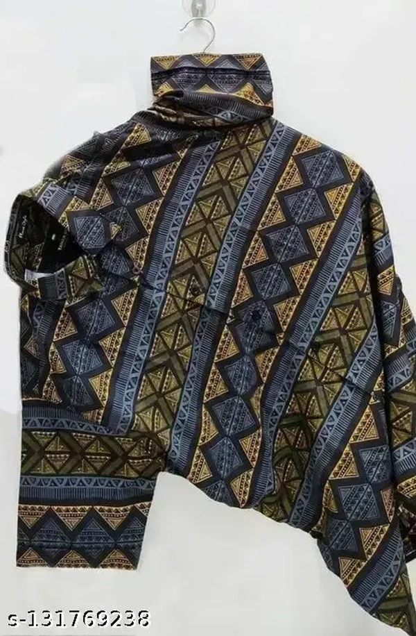 Name : Latest Party Wear Printed Shirt For Men  Fabric : Polyester  Net Quantity (N) : 1 - S (Chest Size : 40 in, Length Size: 27 in)  M (Chest Size : 42 in, Length Size: 28 in)  L (Chest Size : 44 in, Length Size: 29 in)  XL (Chest Size : 46 in, Length Size: 30 in)  XXL (Chest Size : 48 in, Length Size: 30 in), Japanese Laurel