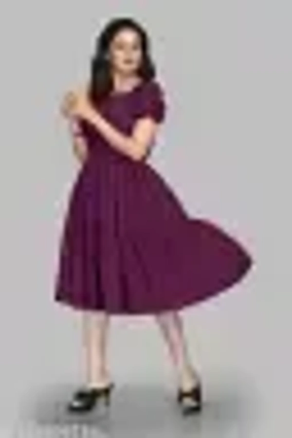  Name : Comfy Latest Women Dresses  Fabric : Crepe  Sleeve Length : Short Sleeves  Pattern : Solid - XXS, XS (Bust Size : 30 in, Length Size: 30 in)  S (Bust Size : 36 in, Length Size: 44 in)  M (Bust Size : 38 in, Length Size: 44 in)  L (Bust Size : 40 in, Length Size: 44 in)  XL (Bust Size : 42 in, Length Size: 44 in)  XXL (Bust Size : 44 in, Length Size: 44 in), Pompadour