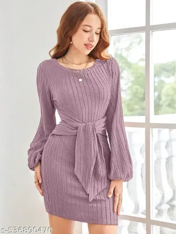 Name : women's Party wear Knee Length Strachable Jequard Fabric One Piece Midi Dress(Bodycon Dress)  Fabric : Jacquard  Sleeve Length : Long Sleeves  Pattern : Striped - XS (Bust Size : 32 in, Length Size: 37 in)  S (Bust Size : 34 in, Length Size: 37 in)  M (Bust Size : 36 in, Length Size: 37 in)  L (Bust Size : 38 in, Length Size: 38 in)  XL (Bust Size : 40 in, Length Size: 38 in), Fuchsia Pink