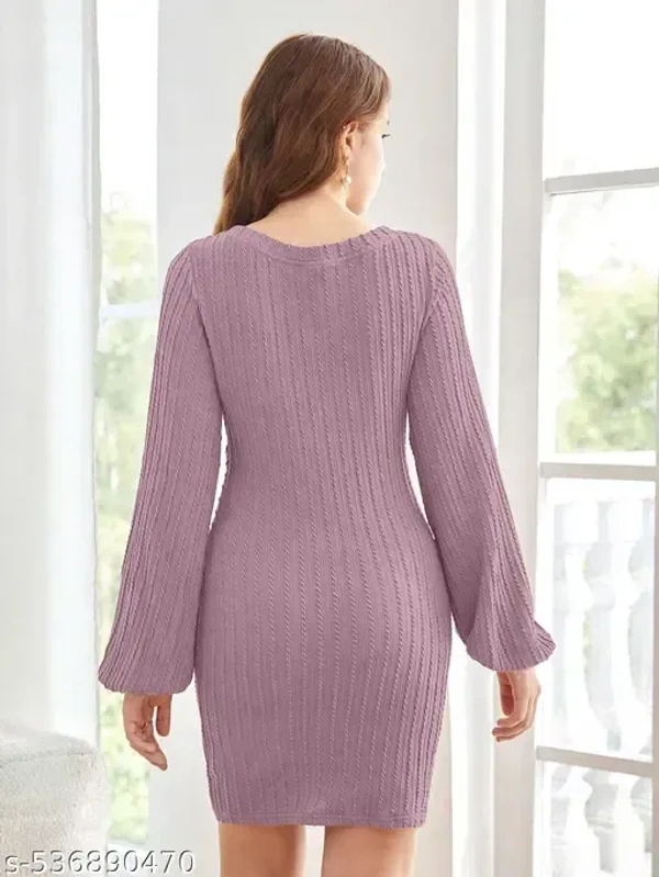Name : women's Party wear Knee Length Strachable Jequard Fabric One Piece Midi Dress(Bodycon Dress)  Fabric : Jacquard  Sleeve Length : Long Sleeves  Pattern : Striped - XS (Bust Size : 32 in, Length Size: 37 in)  S (Bust Size : 34 in, Length Size: 37 in)  M (Bust Size : 36 in, Length Size: 37 in)  L (Bust Size : 38 in, Length Size: 38 in)  XL (Bust Size : 40 in, Length Size: 38 in), Fuchsia Pink