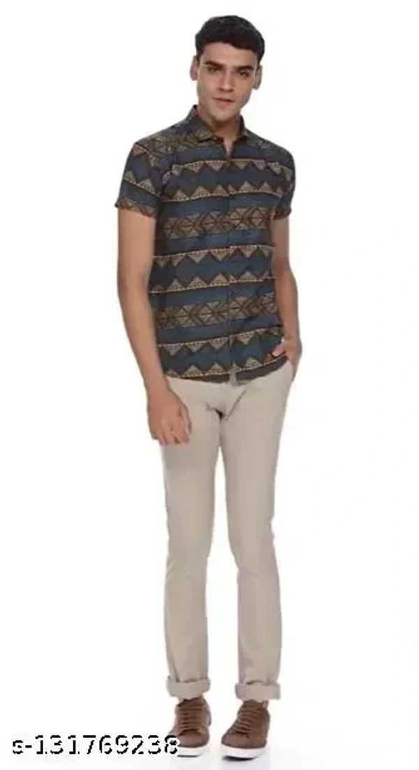 Name : Latest Party Wear Printed Shirt For Men  Fabric : Polyester  Net Quantity (N) : 1 - S (Chest Size : 40 in, Length Size: 27 in)  M (Chest Size : 42 in, Length Size: 28 in)  L (Chest Size : 44 in, Length Size: 29 in)  XL (Chest Size : 46 in, Length Size: 30 in)  XXL (Chest Size : 48 in, Length Size: 30 in), Japanese Laurel