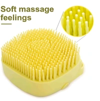 Pet Bath Massage Brush – Makes Your Dog Love Bath Time! 🐶🛁 - Yellow