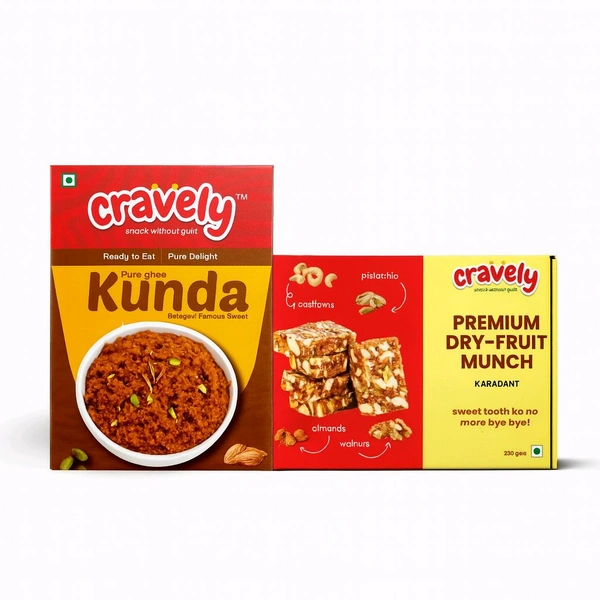 Dryfruit Munch | Belagavi Famous Kunda Combo | 250 Gms Each pack