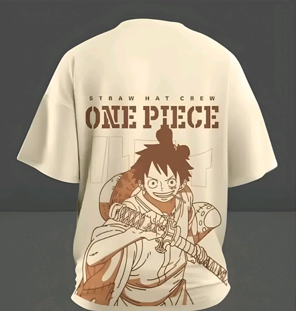Anime Merch - One peace - White, XXL