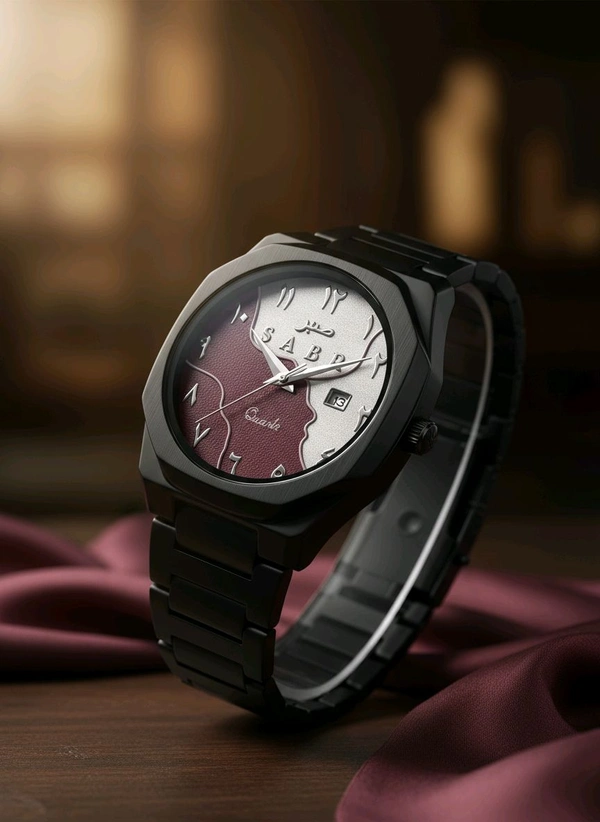 Arabic Aura Watch (Maroon/white) Limited Edition 