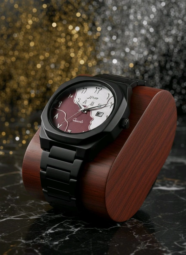 Arabic Aura Watch (Maroon/white) Limited Edition 