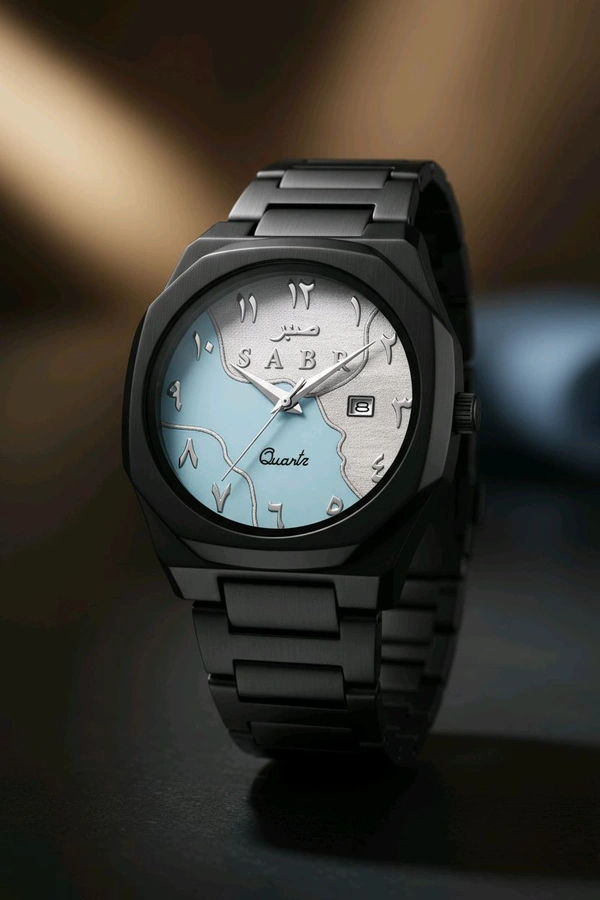 Arabic Aura Watch (Cyan/white) Limited Edition 