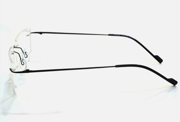Rimless Frame - 52.mm, Black, 0.00 and-+1.00 SPH CYL