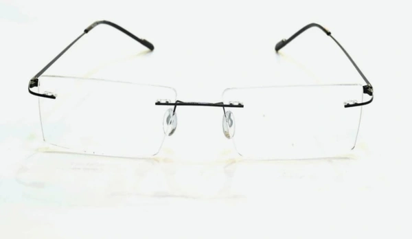 Rimless Frame - 52.mm, Black, 0.00 and-+1.00 SPH CYL