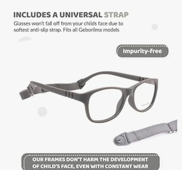 Girls cat eye frame - 48.mm, gray, 6 month, -0.00 and-6.00 SPH AND -2.00CYL BLUE CAT LENS
