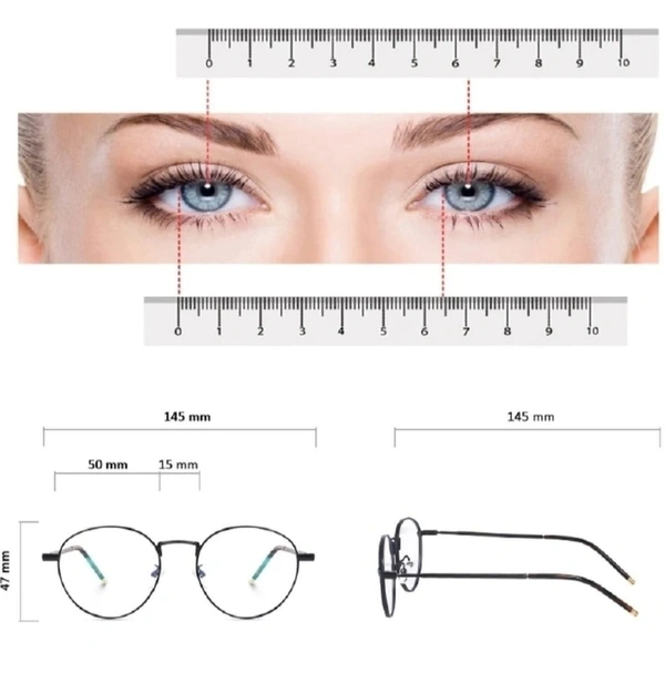 CIRCLE FRAME - 50.MM, Tuatara, 0.00 AND -+2.00 SPH CYL BLUE CAT LENS