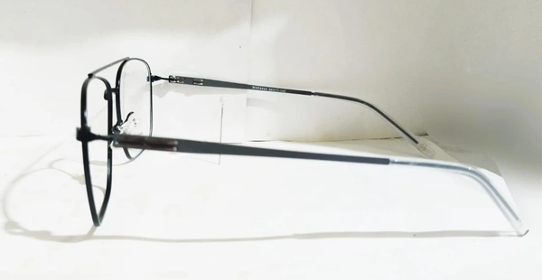 metal square frame - 54mm, Black, 0.00 and 2.00 sph cyl