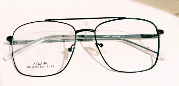 metal square frame - 54mm, Black, 0.00 and 2.00 sph cyl