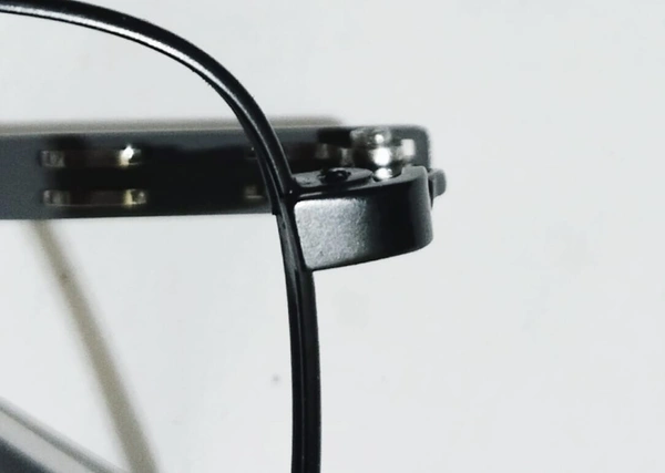 metal square frame - 54mm, Black, 0.00 and 2.00 sph cyl