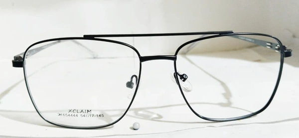 metal square frame - 54mm, Black, 0.00 and 2.00 sph cyl
