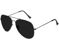 Aviator  Sunglass B2 - 54.mm, Black, 0.00
