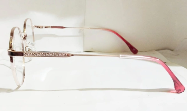 Golden circle frame - 49.mm, golden, 0.00 and -+1.00 sph CYL