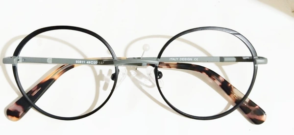 circle metal frame - 52.mm, Fuscous Gray, 0.00 sa _+3.00 sph cyl