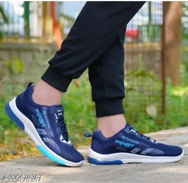 ITALIAN KICKS Running Sports Latest Stylish Casual Lace up lightweight black walking gym Casuals for Men - Ind-7