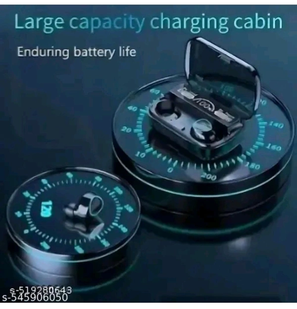 M10 wireless bluetooth and heaphones V5.3 Bluetoot wireless earbuds BLUETOOTH WITH 2200MAH BATTERY CAPACITY UPTO 17 HOURS PLAYTIME - Free