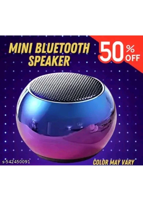 Electro Mania  BEST Bluetooth Speaker Mini Electroplating Round Steel Speaker  - Free
