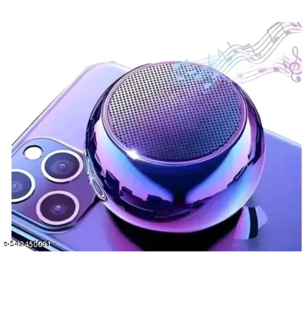 Electro Mania  BEST Bluetooth Speaker Mini Electroplating Round Steel Speaker  - Free