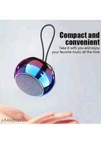 Electro Mania  BEST Bluetooth Speaker Mini Electroplating Round Steel Speaker  - Free