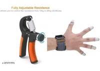 Hand Griper + And Free Finger Exerciser   - Black, Free Sizee