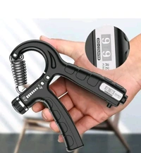 Premium Hand Greeper 100KG + Weight  - Black, Free Size