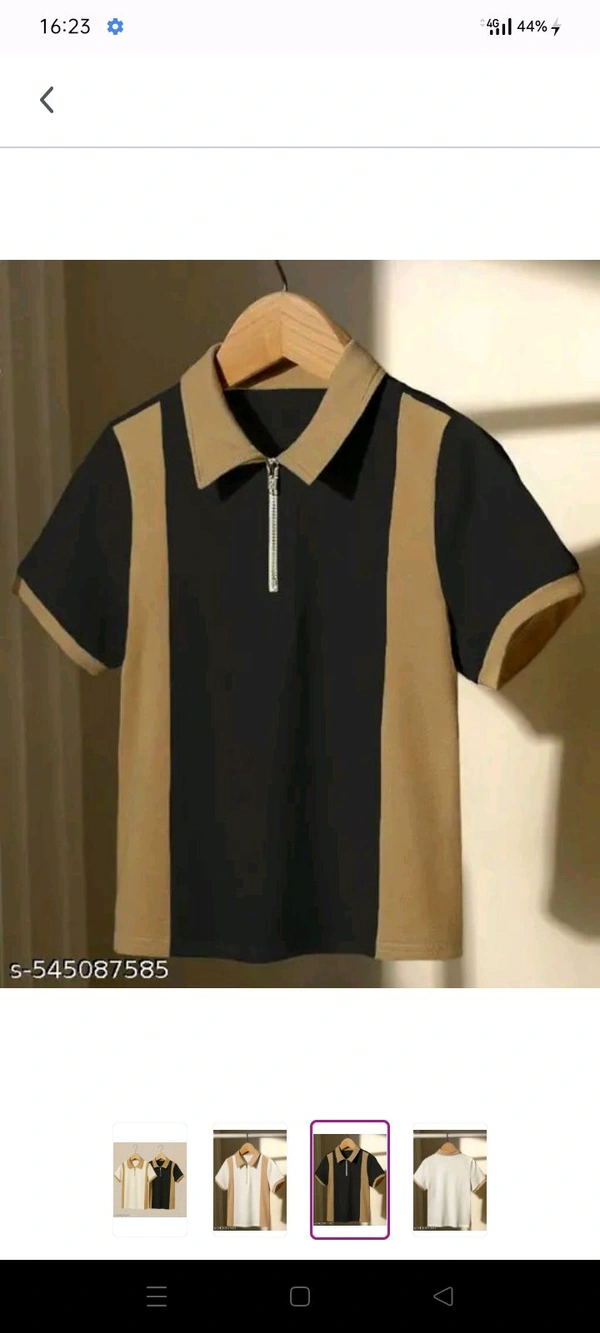 Men's Twin Combo Polo T-Shirt  - Black, S