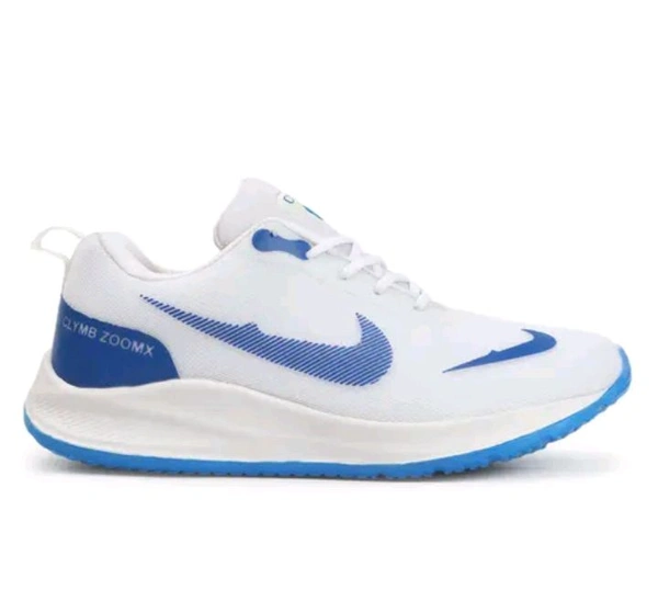 Nike x Climbus White & Blue Unisex Sneaker  - White, 7