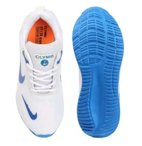Nike x Climbus White & Blue Unisex Sneaker  - White, 7