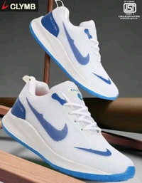 Nike x Climbus White & Blue Unisex Sneaker  - White, 7
