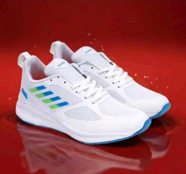 Premium Quality White Sports Shoue For Men  - White, 8