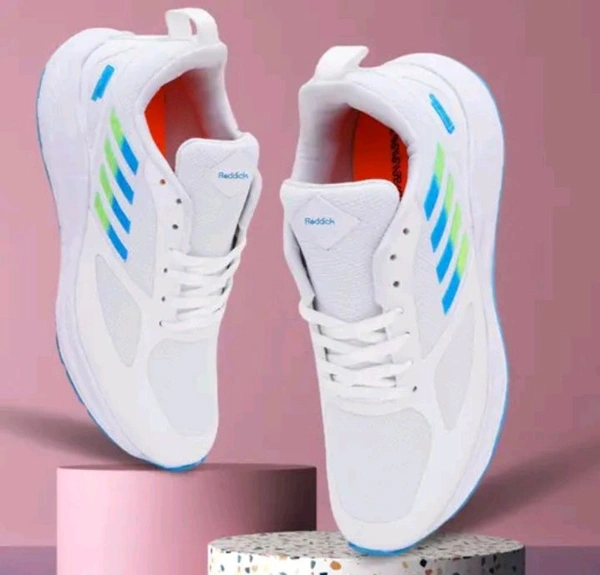 Premium Quality White Sports Shoue For Men  - White, 8