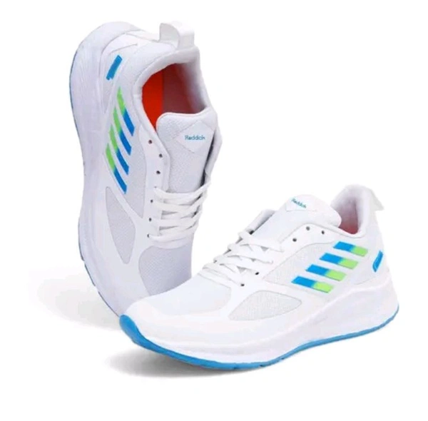 Premium Quality White Sports Shoue For Men  - White, 8