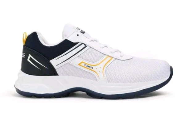 High Quality Power White Colour Sneaker For Men  - White, 8