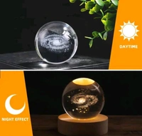 3D Crystal Planet Lamp , Jupiter In Light Glass Lamp