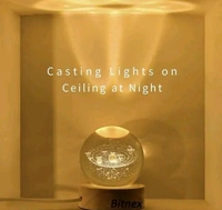 3-D Crystal Lamp With Astronomy Univers Model With Premium Light Inside 