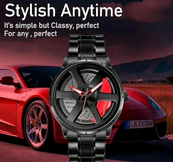 Premium Quality Rotating Dail For Men . With Metal Strap With ( 1 Wear Warranty ) 