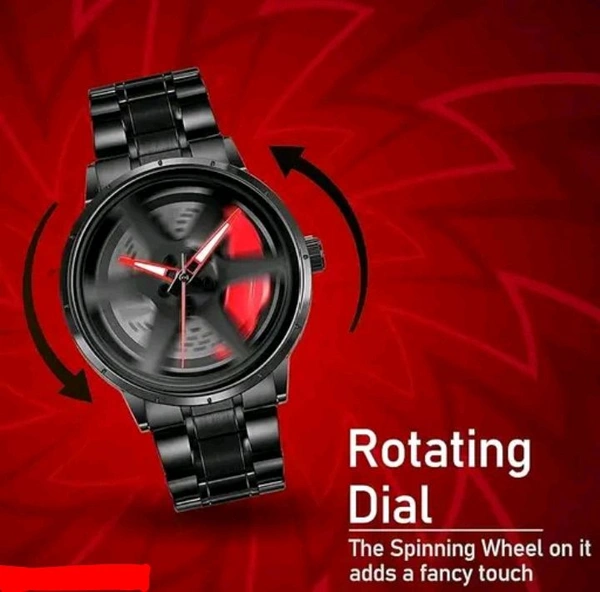 Premium Quality Rotating Dail For Men . With Metal Strap With ( 1 Wear Warranty ) 